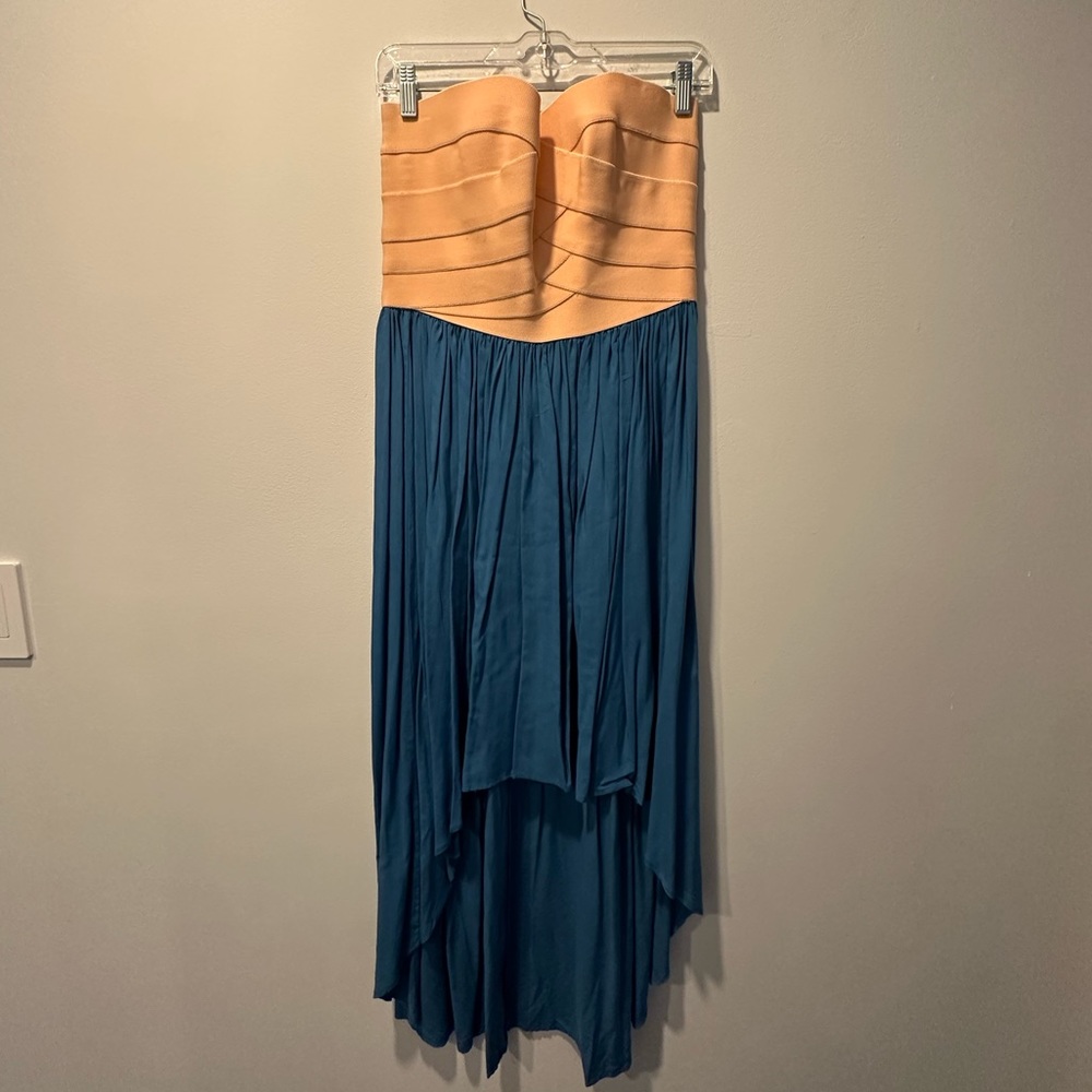 Summer Dress. Pink top and blue bottom.
